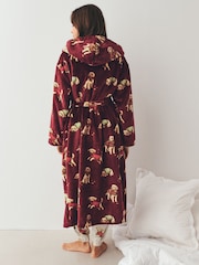 Burgundy Red Charlie The Cockapoo Cosy Dressing Gown - Image 4 of 7