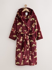 Burgundy Red Charlie The Cockapoo Cosy Dressing Gown - Image 5 of 7