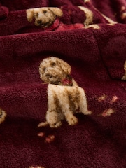 Burgundy Red Charlie The Cockapoo Cosy Dressing Gown - Image 7 of 7