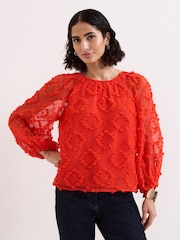 Phase Eight Shayla Red Blouse - Imagen 1 de 6