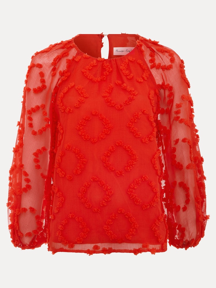 Phase Eight Shayla Red Blouse - Imagen 6 de 6