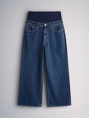 The Set 2 Pack Wide Leg Overbump Maternity Jeggings Blue/Dark Blue - Image 3 of 6