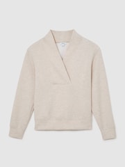 Reiss Annabel Premium Interlock Sjalringad Tröja - Bild 2 av 6