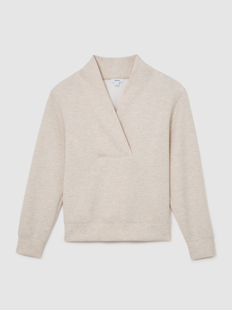 Reiss Annabel Premium Interlock Sjalringad Tröja - Bild 2 av 6