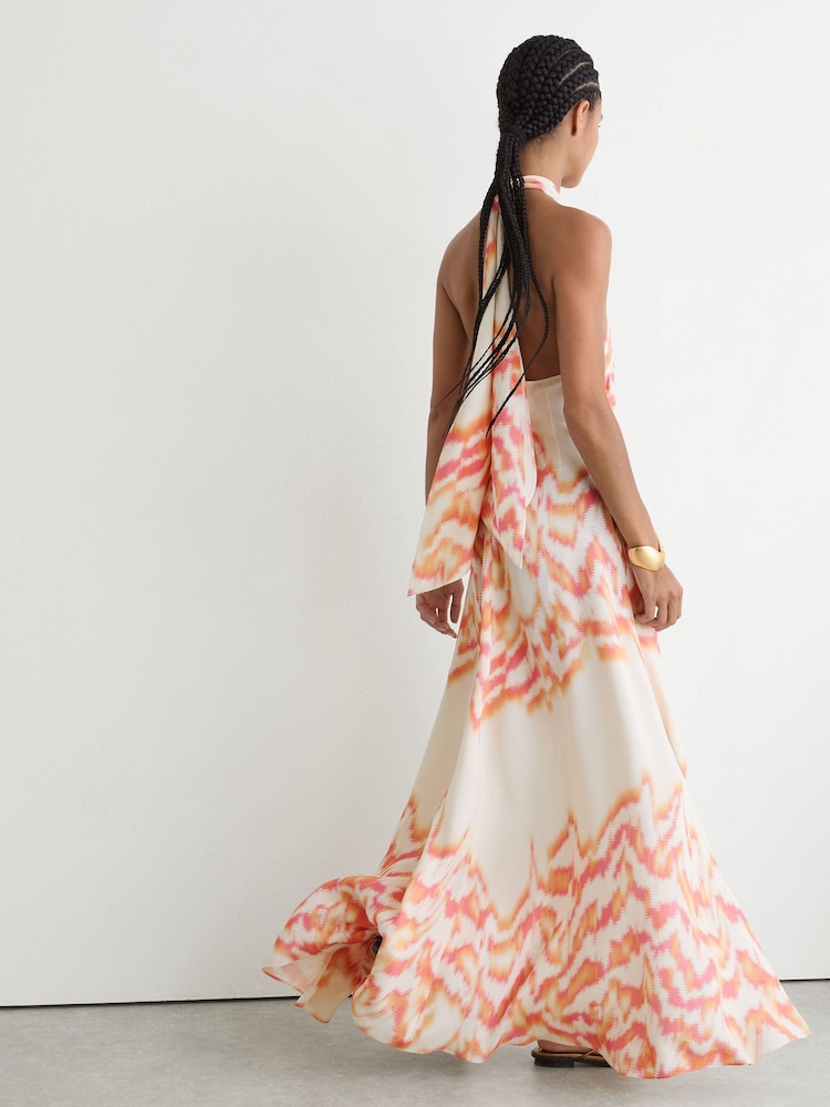 leala orange snake print maxi dress leala orange snake print maxi dress