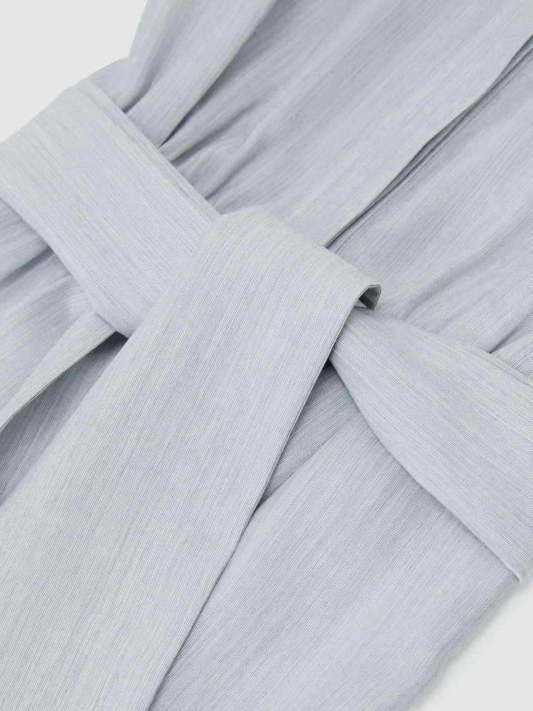 Reiss Blue Gianna Modal-Blend Tie-Waist Shirt Dress - Image 7 of 7 Reiss Blue Gianna Modal-Blend Tie-Waist Shirt Dress - Image 7 of 7