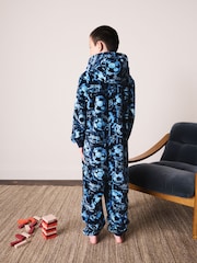 Mavi Futbol Qrafiti - Fleece All-In-One (3-16il) - 8şəkildən 2 şəkil