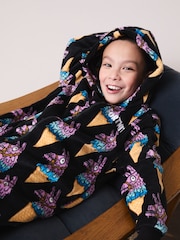 Juoda Visapusė Fortnite Lama - Vilnonis „viskas viename“ (5-16yrs) - 6 paveikslėlis iš 6