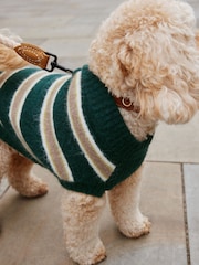 Green Stripe Knitted Pet Jumper - Image 4 of 9