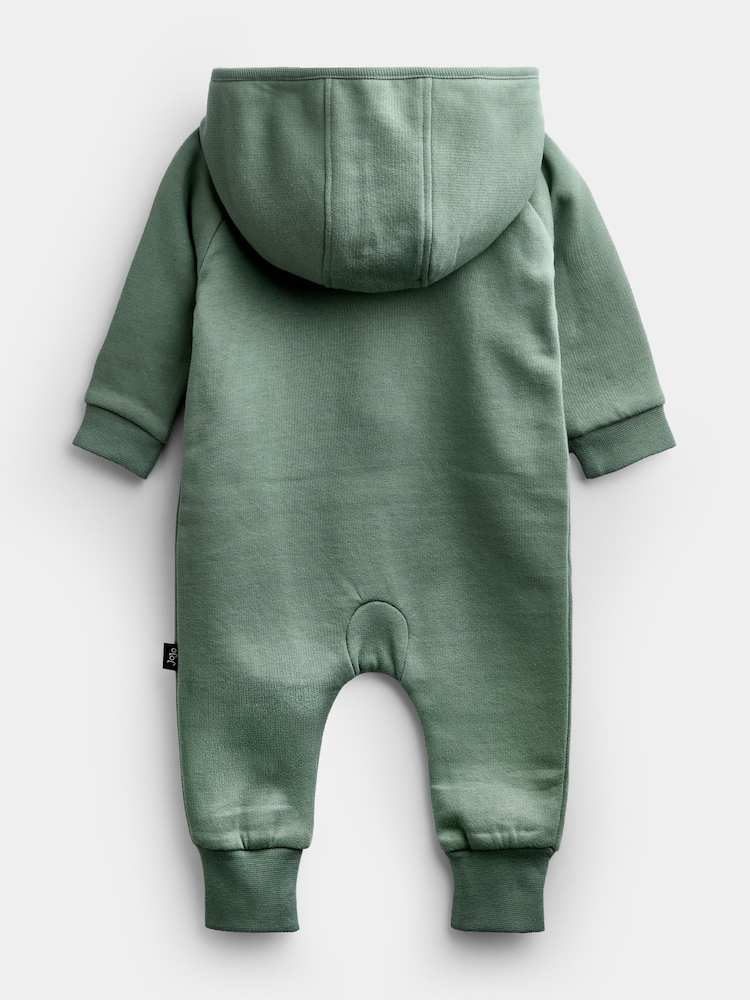 JoJo Maman Bébé Green Highland Cow Jersey Romper - Image 2 of 4 JoJo Maman Bébé Green Highland Cow Jersey Romper - Image 2 of 4