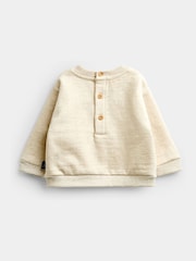 Jojo Maman Bébé Green Vegetable Appliqué Sweatshirt & Jogger Set - Image 3 of 7