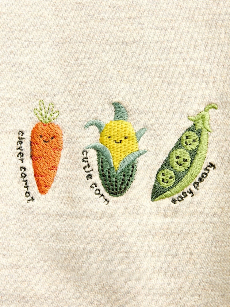 Jojo Maman Bébé Green Vegetable Appliqué Sweatshirt & Jogger Set - Image 7 of 7 Jojo Maman Bébé Green Vegetable Appliqué Sweatshirt & Jogger Set - Image 7 of 7