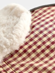 JoJo Maman Bébé Brown Gingham Cosy Trapper Hat - Image 3 of 3