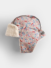 JoJo Maman Bébé Stone Ditsy Cosy Trapper Hat - Image 3 of 4