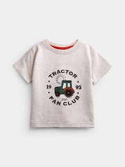 JoJo Maman Bébé Khaki Green Check Brushed Shirt & T-Shirt - Image 2 of 7