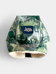 JoJo Maman Bébé Green Dinosaur Cosy Trapper Hat - Image 4 of 5