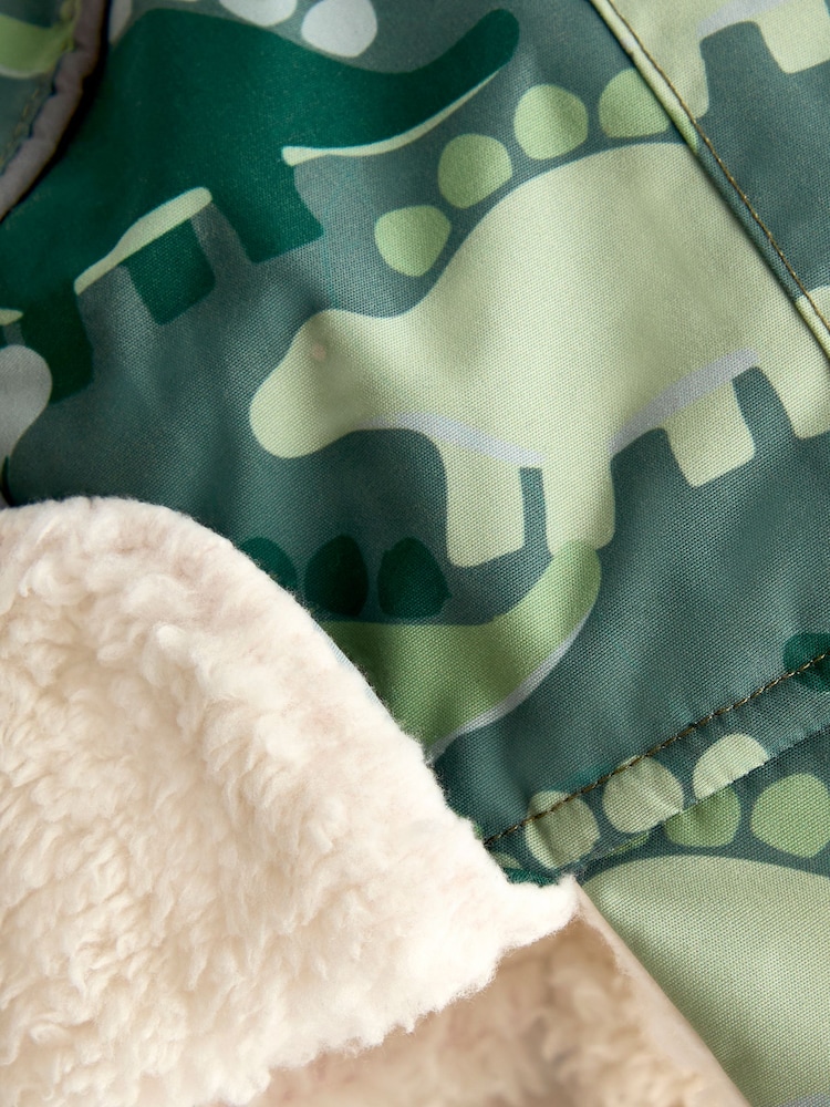 JoJo Maman Bébé Green Dinosaur Cosy Trapper Hat - Image 5 of 5