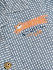 River Island Blue Tiger Stripe Shirt & Shorts Set 3 Piece - Image 5 of 5