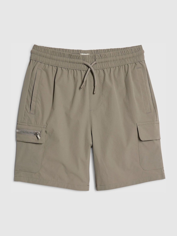 River Island Grey Zip Pocket Cargo Shorts - Image 1 of 4