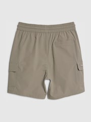 River Island Grey Zip Pocket Cargo Shorts - Image 2 of 4