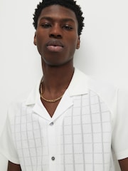 River Island Muscle Raglan Texture Shirt - Imaginea 1 din 4