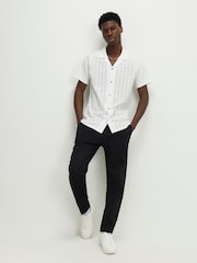 River Island Muscle Raglan Texture Shirt - Imaginea 3 din 4