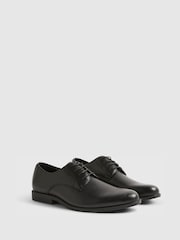 River Island Black Faux Leather Formal Derby Shoes - Image 2 of 3