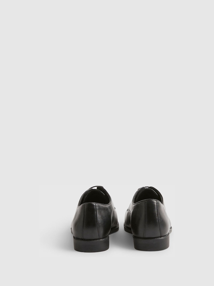 River Island Black Faux Leather Formal Derby Shoes - Image 3 of 3