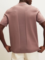 River Island Pink Slim Fit Tipped Polo Shirt - Image 3 of 4
