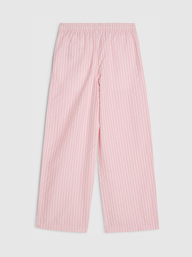 River Island Pink Seersucker Stripe Trousers - Image 2 of 4