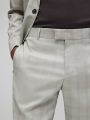 River Island Grey Skinny Fit Check Suit Trousers - Image 4 of 4