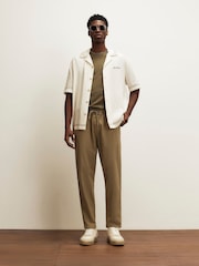 River Island Cream Floral Linen Blend Shirt - Image 2 of 4