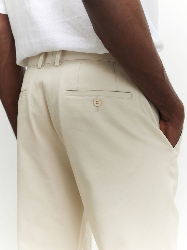 River Island Cream Slim Fit Chino Trousers - Image 2 of 4