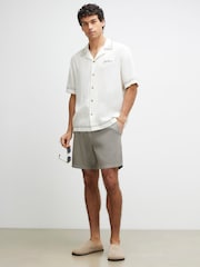 River Island リネン調プルオンショートパンツ - 画像 3 / 4