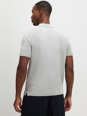 River Island Grey Slim Fit Essential Polo Shirt - Image 2 of 4