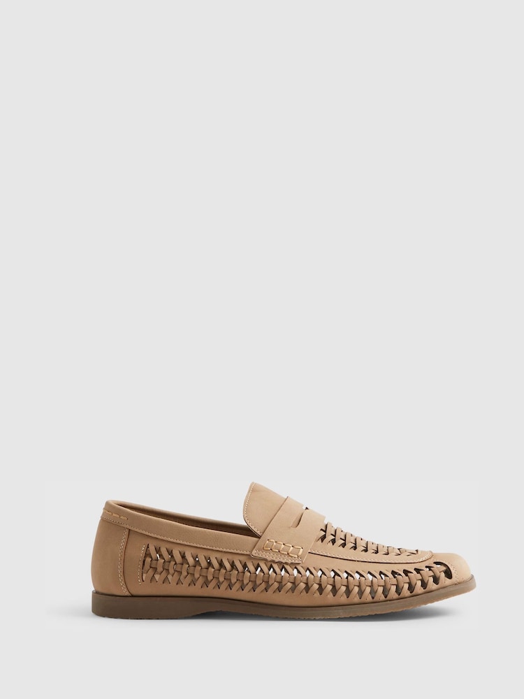 River Island Natural Woven Loafers - Image 1 of 3