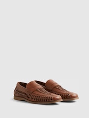 River Island Brown Woven Loafers - Image 2 of 3