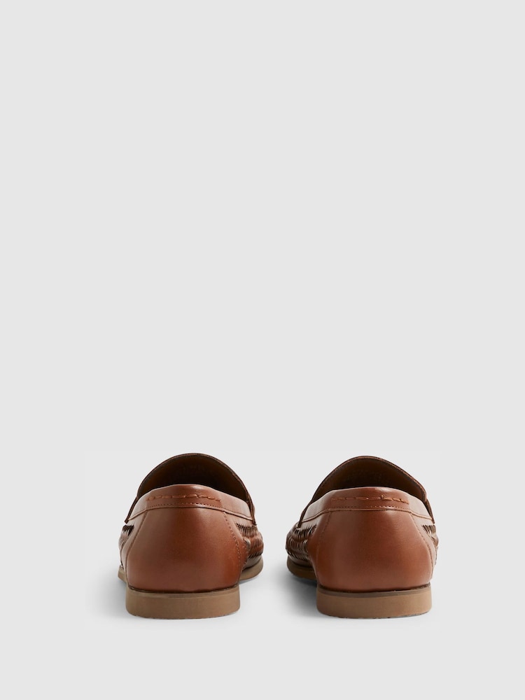 River Island Brown Woven Loafers - Image 3 of 3
