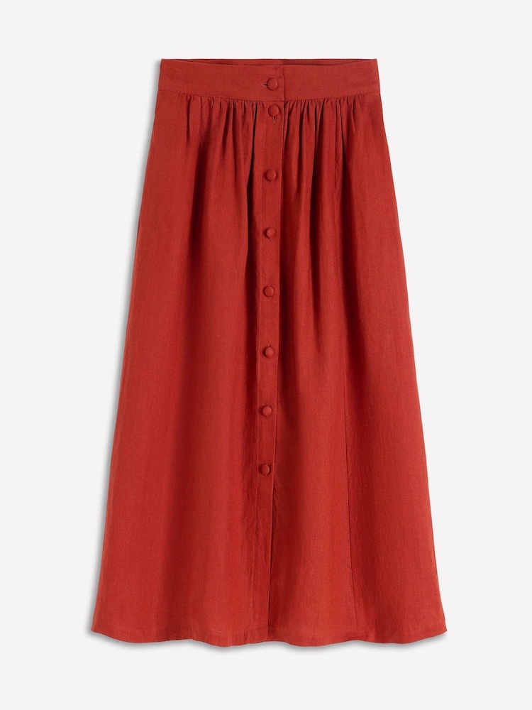 Boden Emma Linen Skirt - Image 6 of 6 Boden Emma Linen Skirt - Image 6 of 6