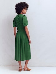 فستان جيرسيه متوسط الطول بطيّات Amber من Boden - Image 3 of 5