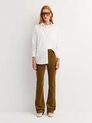 FRAME Brown The Corduroy Bronze Reboot Trousers - Image 1 of 6