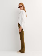 FRAME Brown The Corduroy Bronze Reboot Trousers - Image 4 of 6