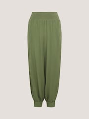Monsoon Green Reese Shirred Harem Trousers - Image 5 of 5