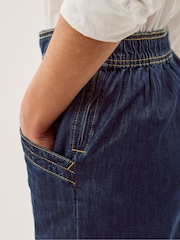 Monsoon Blue Harper Short Wide Leg Jeans - Image 2 of 3