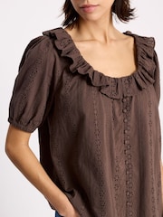 Albaray Ruffle Scoop Neck Top - Image 3 of 4