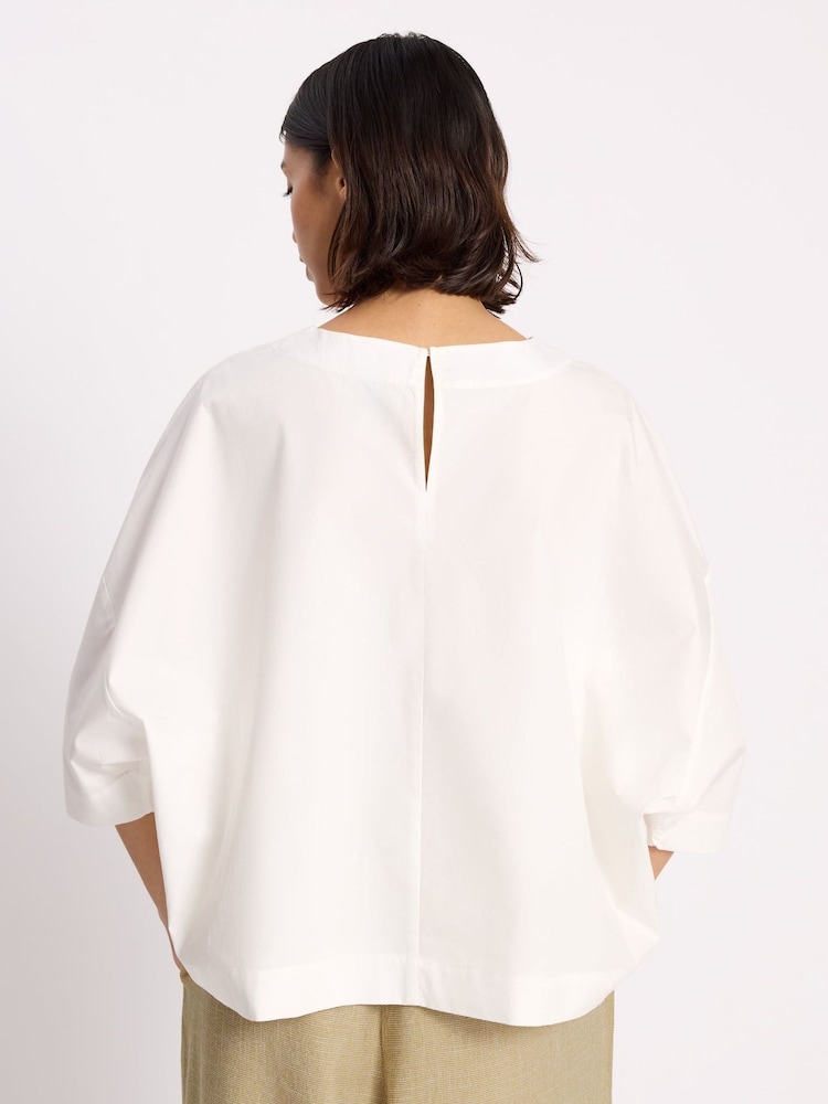 Albaray White Anna Unwin Cotton Poplin Top - Image 2 of 7