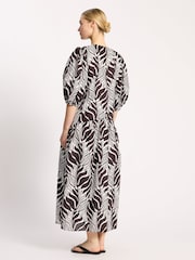 Albaray Brown Mono Palm Dress - Image 2 of 6