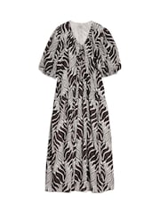 Albaray Brown Mono Palm Dress - Image 6 of 6