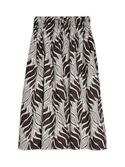 Albaray Brown Mono Palm Skirt - Image 4 of 4