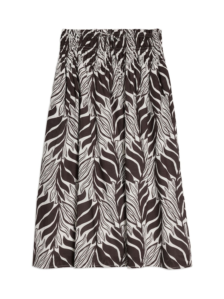 Albaray Brown Mono Palm Skirt - Image 4 of 4